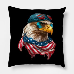 American Eagle 4th of July design Pillow