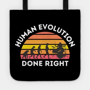 Human Evolution done right - Drummer Tote