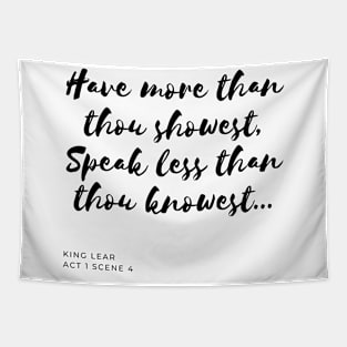 Have More, Speak Less Tapestry