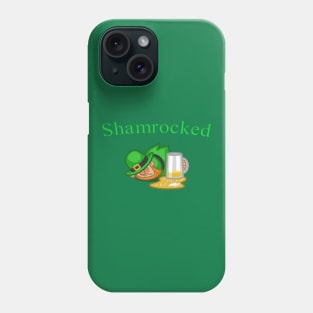 Shamrocked St Patrick Day celebration Phone Case