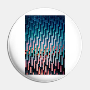 Pink/Blue Glitch #2 - Contemporary Exclusive Modern Design Pin