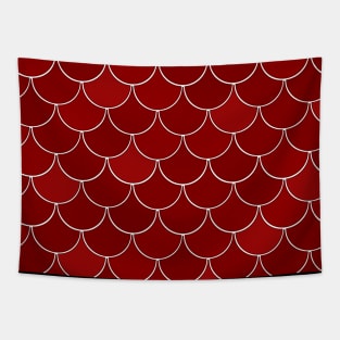 Red Dragon Scales Tapestry