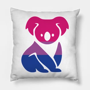 Pride Koala - Bi Bisexual Pride Flag Pillow