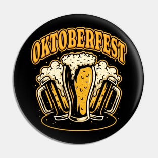 3 Beers Oktoberfest Party Pin