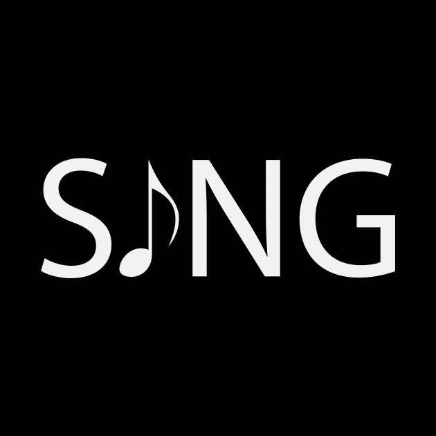 Sing artistic typography design by DinaShalash