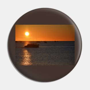 Sunrise and Away the Boats Pin