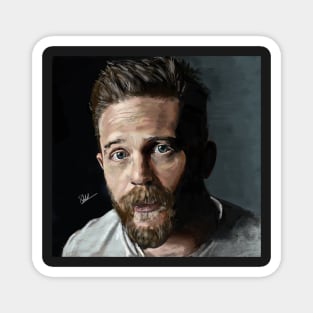 Tom Hardy Portrait Magnet