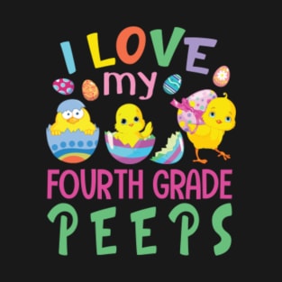 H31Tee Happy Easter Fourth Grade Teacher Student T-Shirt