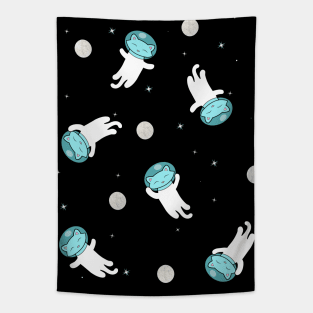 Cute cats floating in space Tapestry