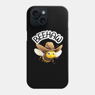 Beehaw Cute Western Kawaii Cowgirl Bumblebee Phone Case