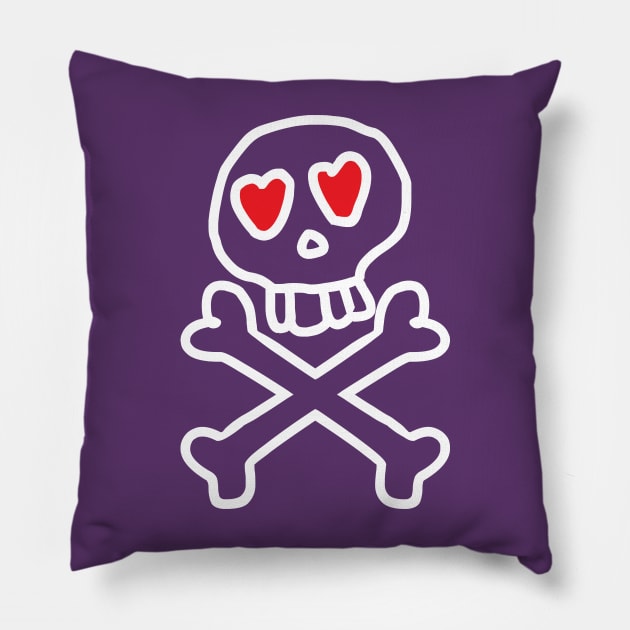 Love Skull Pillow by SinisterThreads