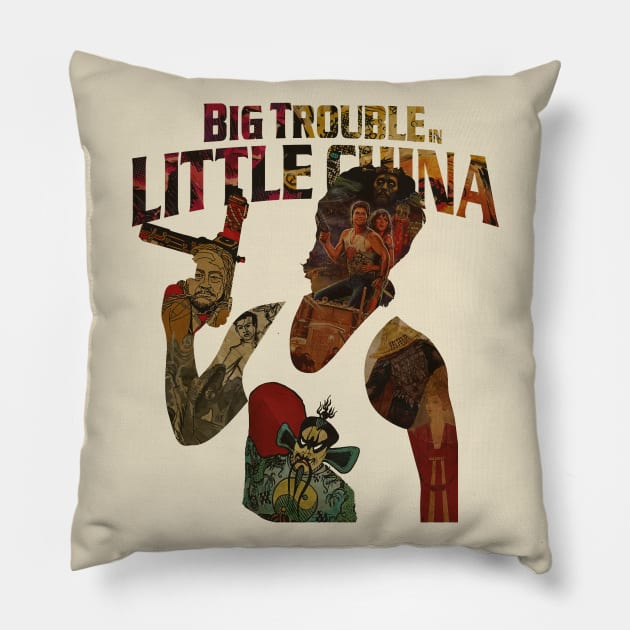 BIG TROUBLE IN LITTLE CHINA VINTAGE Pillow by garudabot77