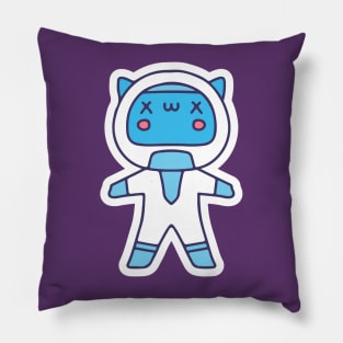 cute space kitten Pillow