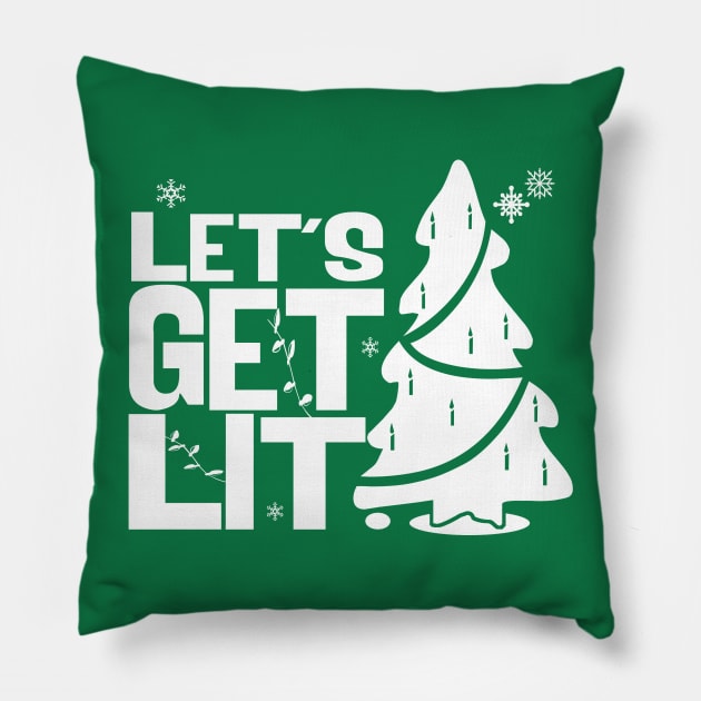 Let's Get Lit (TREE) Pillow by PopCultureShirts