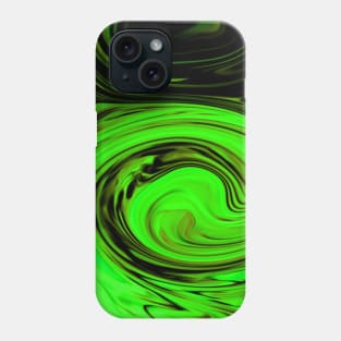 Green Swirls Phone Case