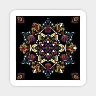 Star Mandalas 257 (Style:14) Magnet