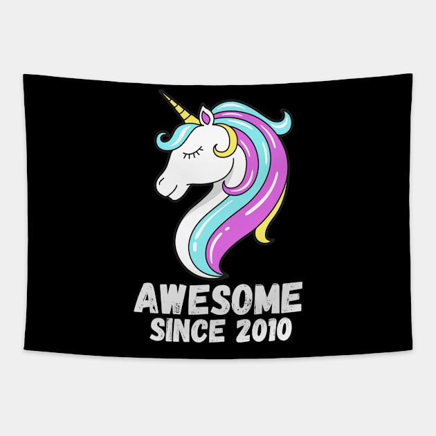 Awesome Since 2010, Unicorn 2010 Tapestry by ahmad211