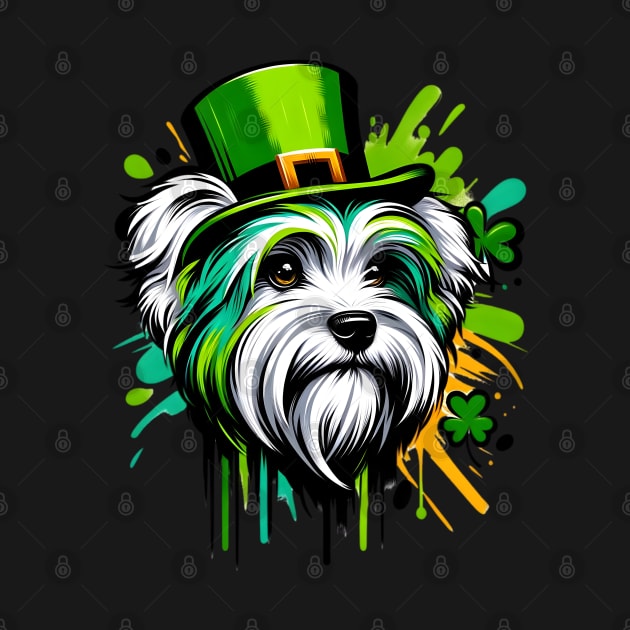 Dandie Dinmont Terrier's Saint Patrick's Day Celebration by ArtRUs