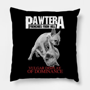 Pawtera // Frenchies from Hell Heavy Metal French Bulldog Pillow