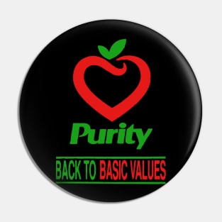 Purity Grocery - Rebranded Logo ("rough" style) Pin