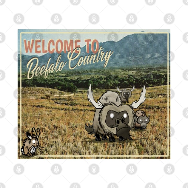 Welcome to Beefalo Country - Don't Starve Fan Art by elevens.design