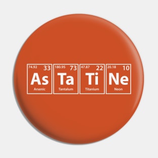 Astatine (As-Ta-Ti-Ne) Periodic Elements Spelling Pin