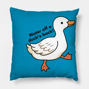 Water & the Duck's Back Pillow