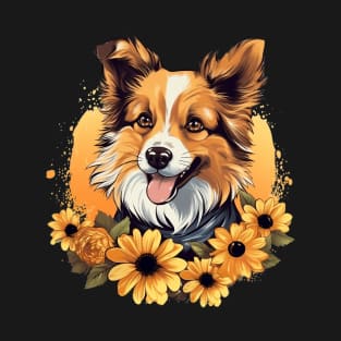 Dog Sunflowers T-Shirt