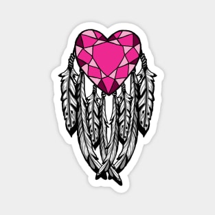 Bejeweled Heart Magnet