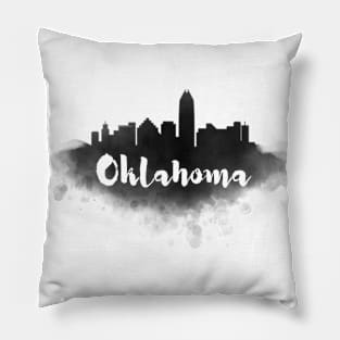 Oklahoma watercolor Pillow