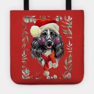 Christmas Spaniel Tote