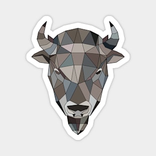 geometric bison Magnet