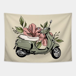 Flower Vespa Tapestry