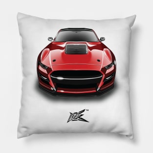 shelby gt500 red Pillow