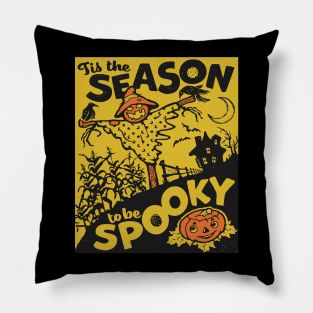 Spooky Season - Retro Vintage Halloween Pillow