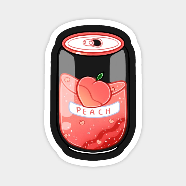 Peach Juice Magnet by MidnightTeashop