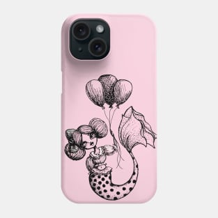 Mermaid Sketches Series: Carnival Mermaid Phone Case