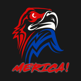 Patriotic Eagle T-Shirt 4th of July USA  American Flag Tshirt T-Shirt