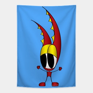 Funny Cartoon Character Tapestry