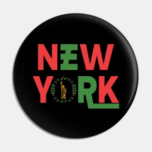 New York - Christmas Statue of Liberty Pin