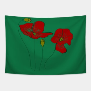 Poppy flowers Tapestry