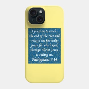 Bible Verse Philippians 3:14 Phone Case