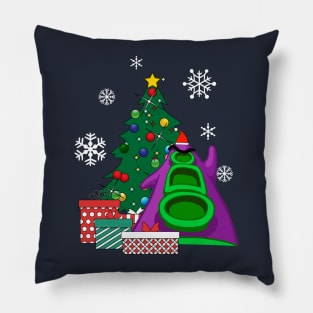 Day Of The Tentacle Around The Christmas Tree Pillow