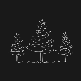 Single line trees T-Shirt