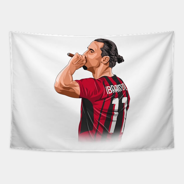 Zlatan Ibrahimović AC Milan Tapestry by Ades_194