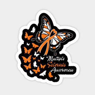 Multiple Sclerosis Awareness Butterflies Magnet