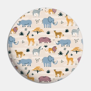 African animals pattern Pin