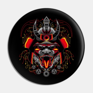 samurai head mask Pin