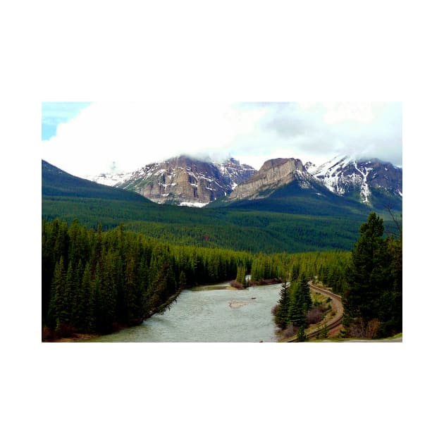 Canadian Rocky Mountains Bow River Banff Alberta Canada by AndyEvansPhotos