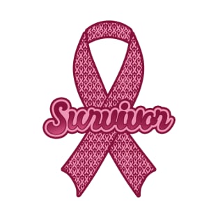 'Breast Cancer Survivor Pink Ribbon' Breast Cancer T-Shirt